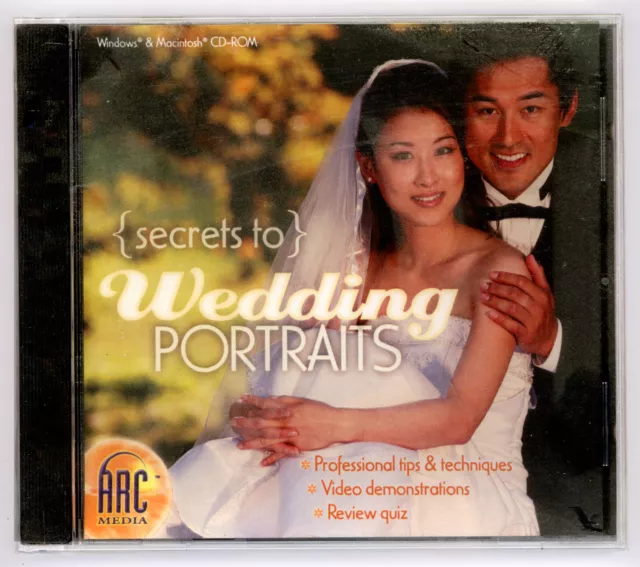 Secrets to Wedding Portraits NEW Sealed (Win 7 CDROM) Demos, Tips, Techniques