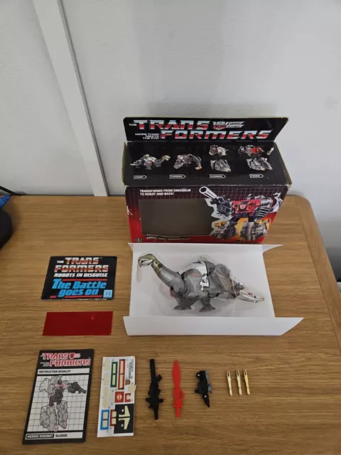 G1 Transformers Dinobot Sludge. 100% Complete and Boxed.