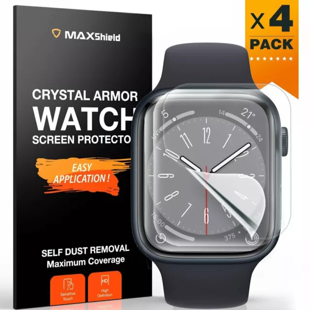 MaxShield Screen Protector For Apple Watch 6/7/8/9 SE Ultra 49/45/40/44/41/42mm