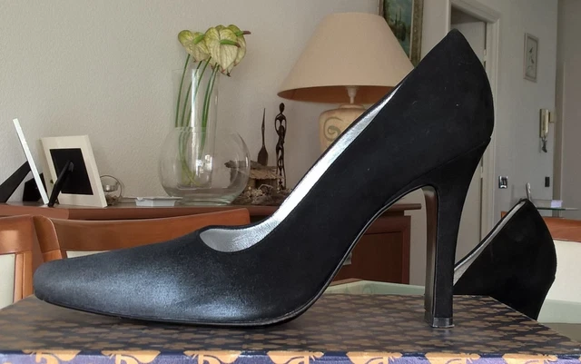 Escarpins Kinza Marine Taille 37 - Cuir Italien, Talons 2-7 Cm, Comme Neufs Sans Boîte