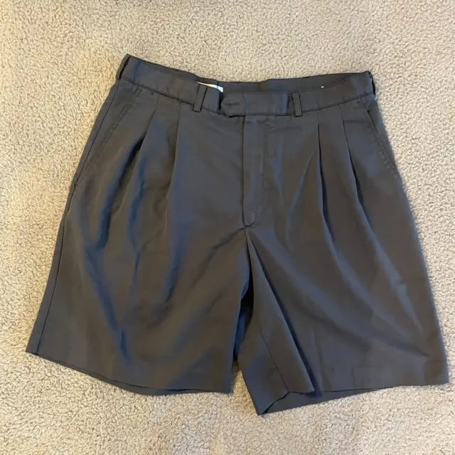 Pantalones cortos para hombre Tehama Clint talla 36 grises plisados