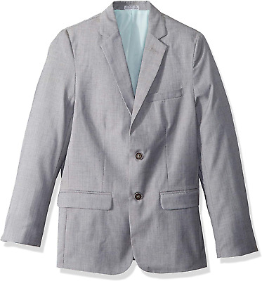 NEW w Tags Calvin Klein Boys Young Men Suit Blazer Easter Separate Light Grey 12