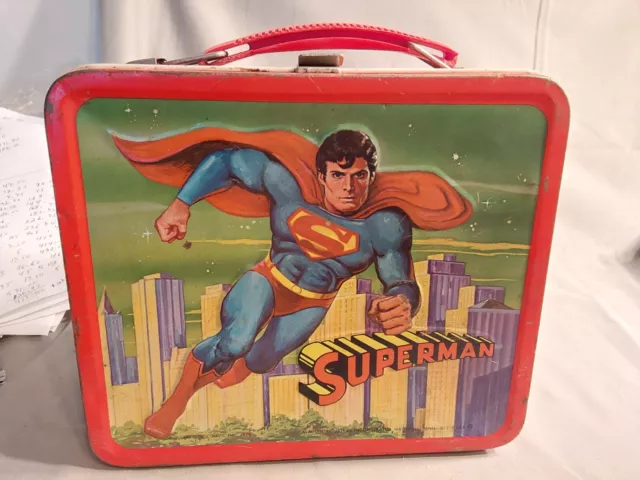 1978 Aladdin Metal Superman Lunch Box