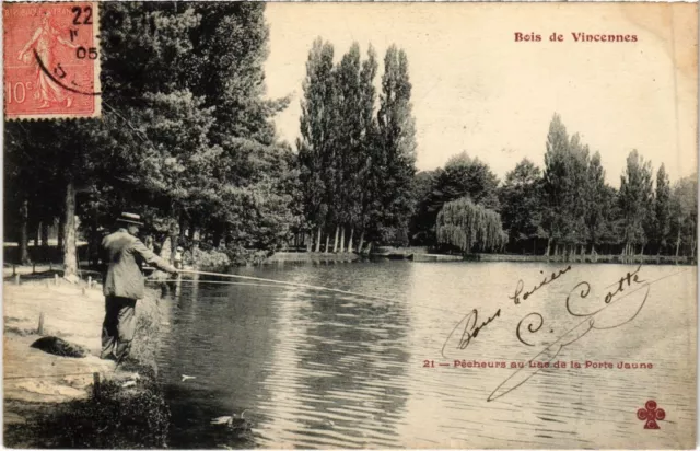 CPA AK Vincennes Pecheurs au Lac de la Porte Jaune FRANCE (1283315)