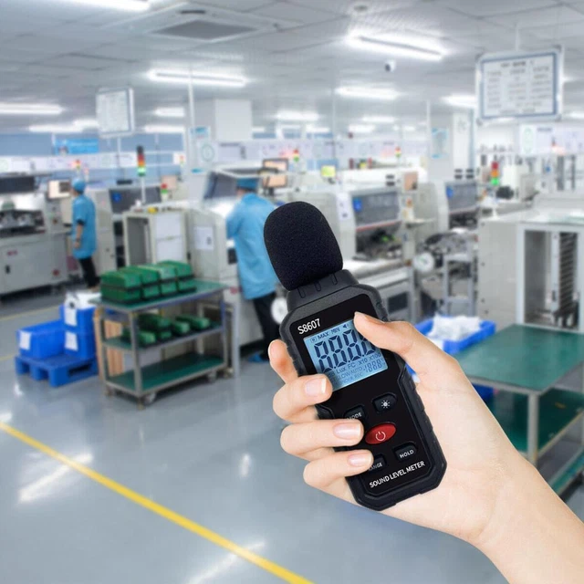 PORTABLE SOUND LEVEL Meter 30~130dB Digital Noise Decibel Detector ...