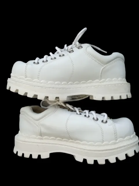 90's Vintage SODA womens Platform White Grunge Shoes S 9 See Details B4 Buying