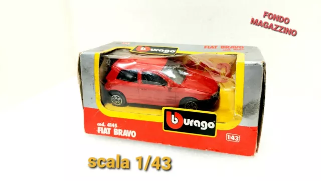 Modellino Burago Bburago Fiat Bravo Rosso scala 1/43 cod 4145 da collezione