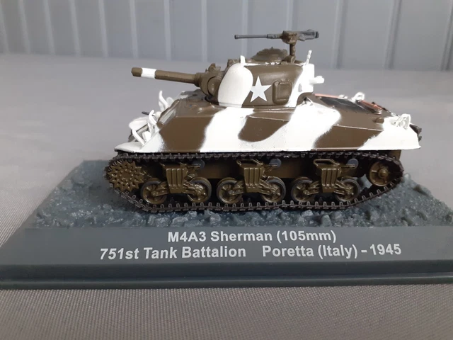 Maquette Char moyen Sherman M4A3 1/72