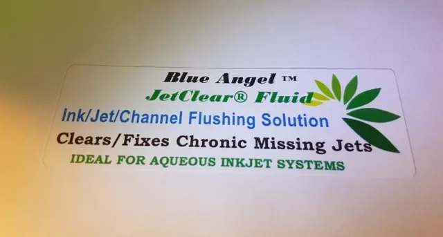 Blue Angel™ JetClear 1000mL for Inkjet Printers Clears/Fixes Missing Jets