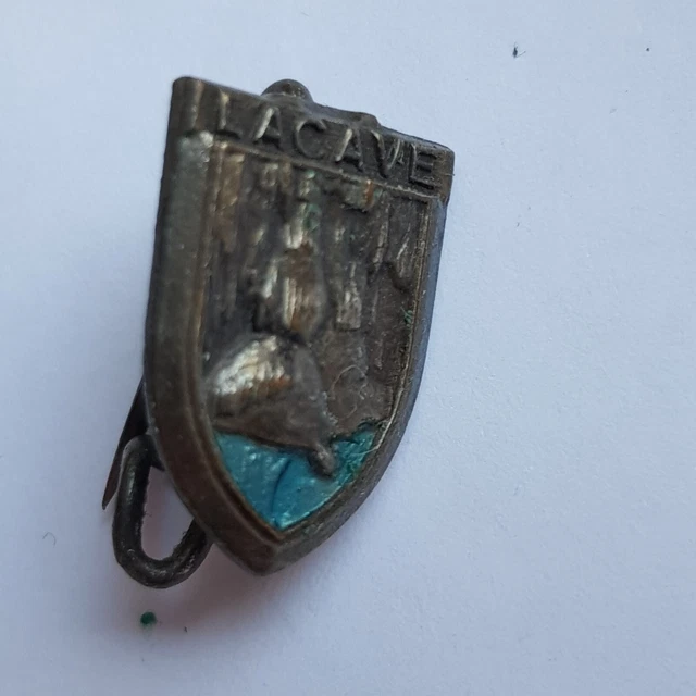 Ancienne Broche épinglette émaillée – Blason Ville De VITTEL – Vintage