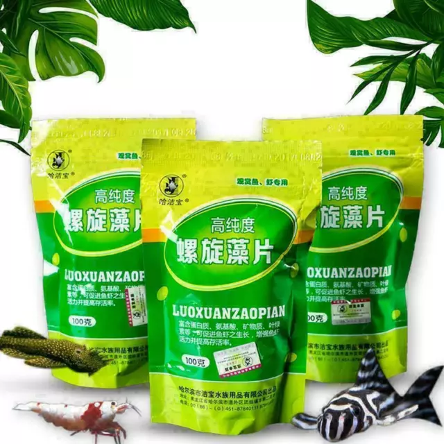 Fish Food Spirulina Catfish Tropical Veggie Algae Wafers New K0 C9I8