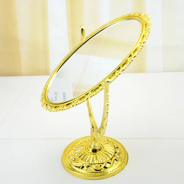 Miroir De Table Double Face - Pied Tulipe En Mé