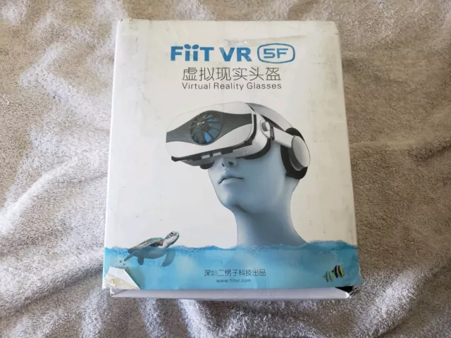 FIIT VR 5F 3D VR Headset Fan Cooling Virtual Reality 3D Glasses Box for 4.0-6.3"