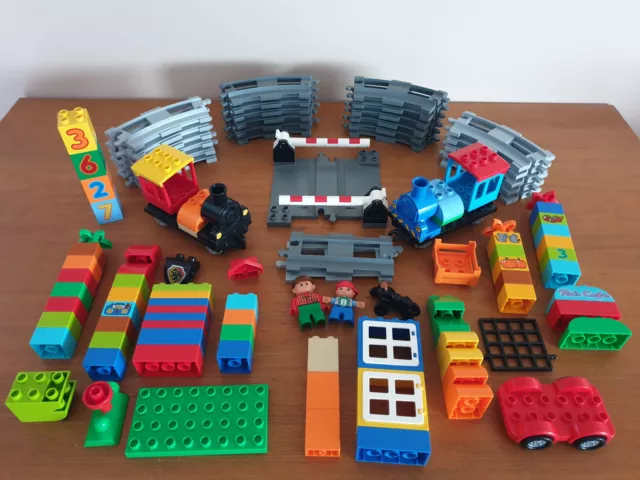 Lot vrac LEGO Duplo train rails + briques
