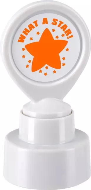 COLOP motivational stamp - What a star - Orange Ink   147169   Teacher reward sc