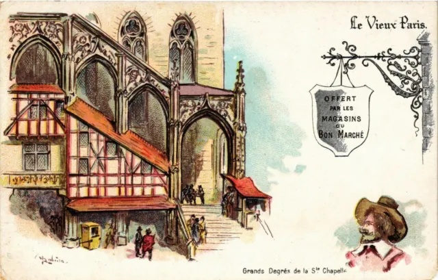 CPA PARIS EXPO 1900 Le Vieux Paris. Grands Degrés de la Ste Chapelle (862929)