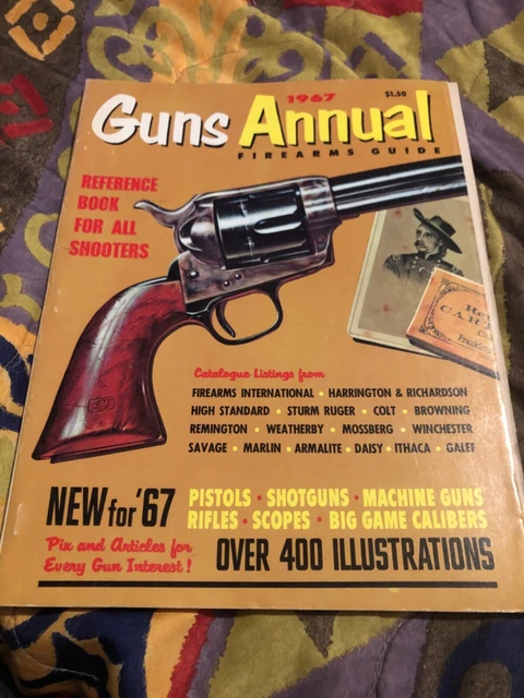 GUNS ANNUAL FIREARMS Guide 1967 400 Illustrations ID:63787 £3.76 ...