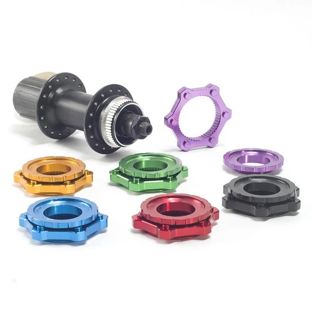 Bike Hub Disc Brake Adapters MTB Bicycle Centerlock To 6-Bolt Rotor Conversion