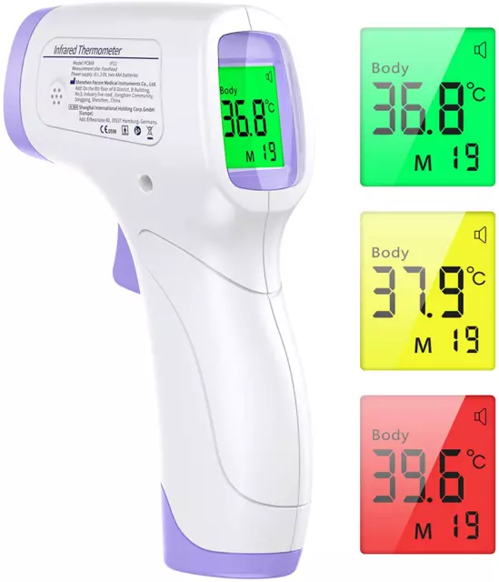 KKmier Thermometre Frontal Infrarouge sans Contact avec Affichage