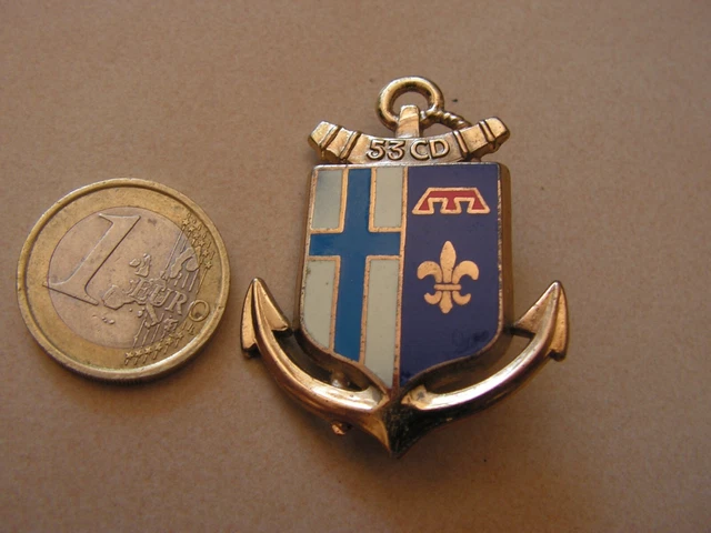 3517# INSIGNE MILITAIRE 53° GROUPEMENT DIVISIONNAIRE de MARSEILLE EUR