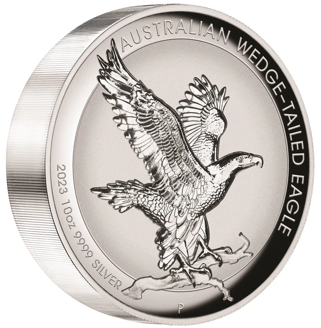 Australian Wedge-Tailed Eagle 2023 10oz Silver Incused Coin