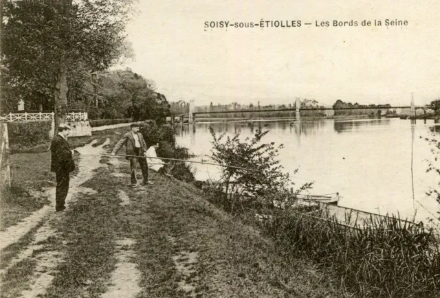 Carte SOISY SOUS ETIOLLES Les bords de la Seine