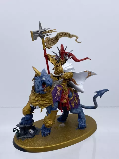 Warhammer AoS - Stormcast Eternals Lord-Celestant on Dracoth part painted (6A3)