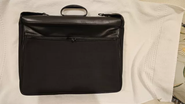 Tumi Bifold Garment Bag, Ballistic Nylon with Leather top and trim