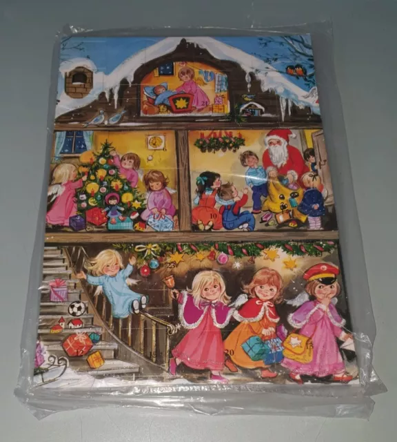 Adventskalender Sammlerstück 1950er Jahre Nostalgie Glitzer Rar! Neu!