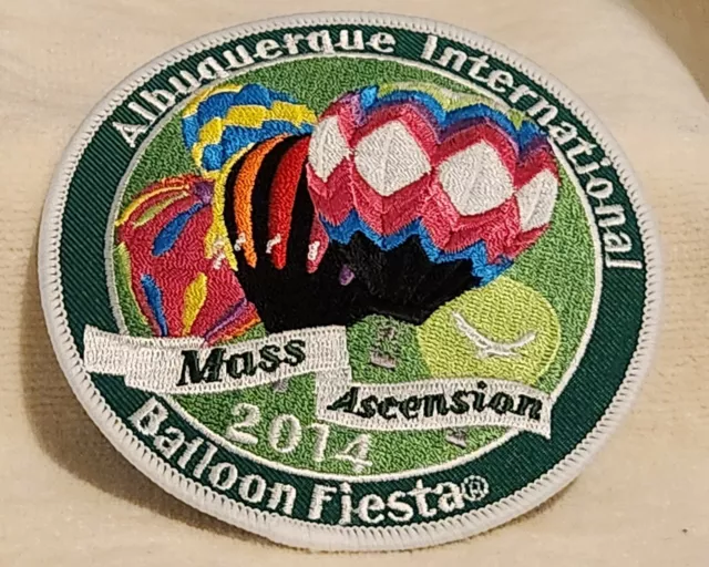 2014 Mass Ascension Albuquerque Int'l Balloon Fiesta Balloon Patch Unused