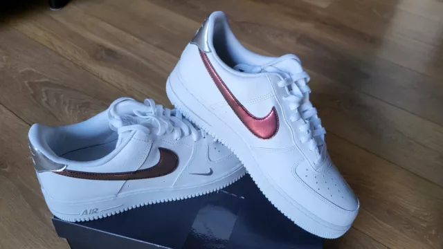 Nike Air Force 1 '07 Größe 45 US 11 Red Wolf Grey