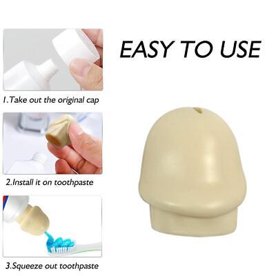 Cabezales dispensador de pasta de dientes tapa exprimidor botella de plástico creativa cubierta a prueba de polvo