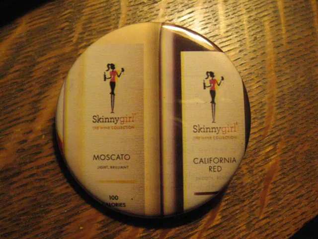 Skinny Girl Moscato California Red Wine Advertisement Pocket Lipstick Mirror