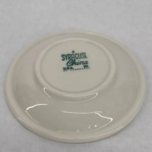 1961 Syracuse Cardinal Line Red Railroad Hotel Ware Econo-Rim Saucer 2