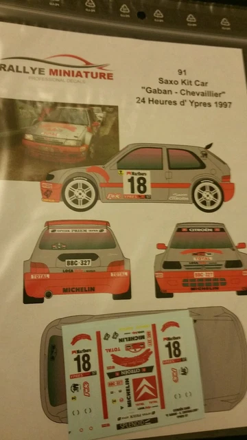 CITROEN SAXO KIT car rallye tour de corse loeb elena 1/18 1:18 otto ottomobile EUR 475,00 - FR