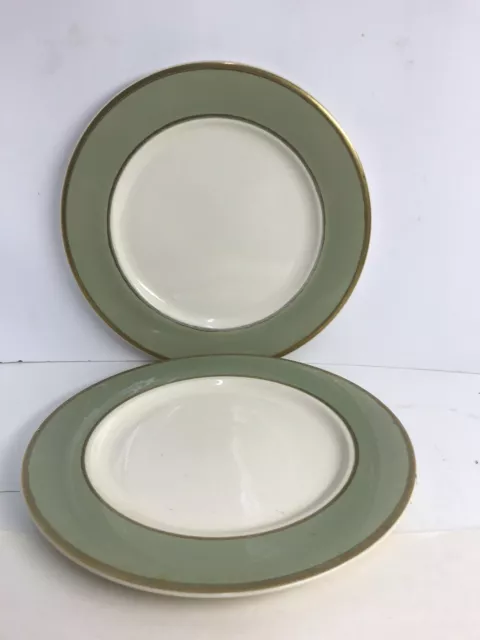 Taylor Smith & Taylor Classic Heritage Celadon Green Dinner Plates Set Of 2