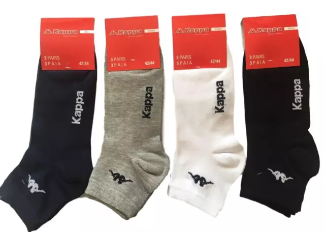 6 Paia di Calzini Cortissimi Kappa in Cotone Unisex