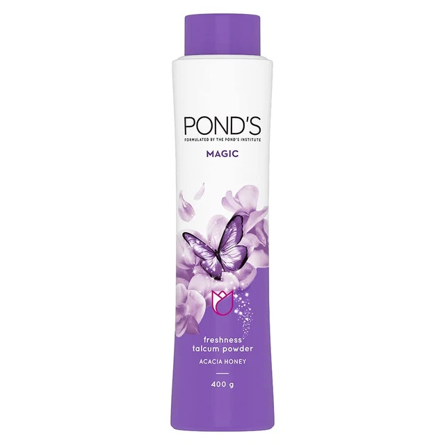POND'S Magic Acacia Honey Fragrance Talcum Powder 400 G, Cooling Fresh Talc
