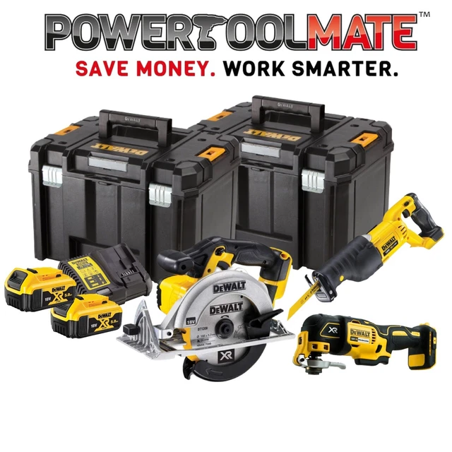 DEWALT DCK523P3T 5 Piece 18V XR Cordless Power Tool Kit Set w 3x