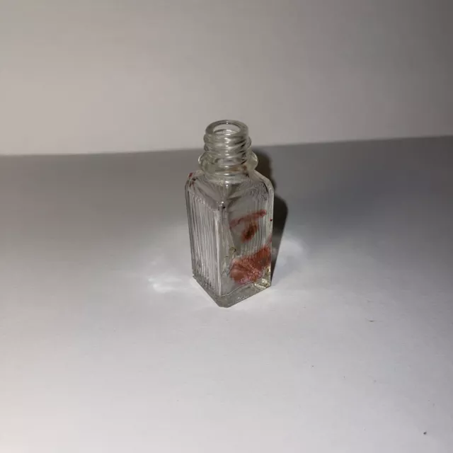 Antique Cutex Glass Bottle Medicine / Apothecary Embossed #5