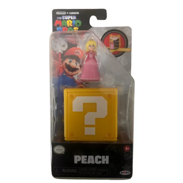SUPER MARIO BROS Movie Princess Peach Mini Figure Playset Jakks