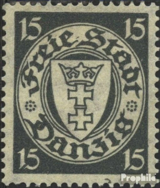 Gdansk 195x b avec charnière 1924 Crest