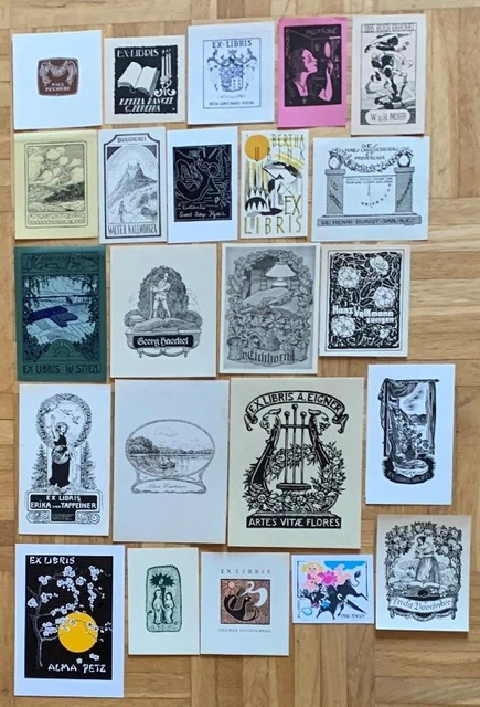 23 Exlibris Bookplate Fundus Konvolut Lot 2