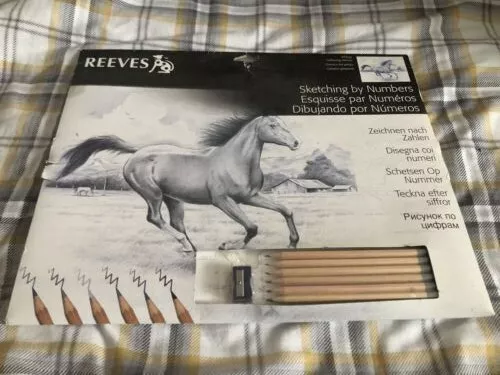 Reeves Sketching by Numbers PPSK8 Galloping Horses Shading Kit