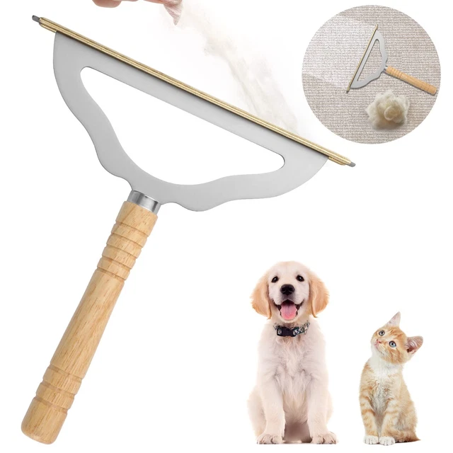 V2.0 Large Carpet Rake Pet Hair Remover Reusable Long Handle Low Pile
