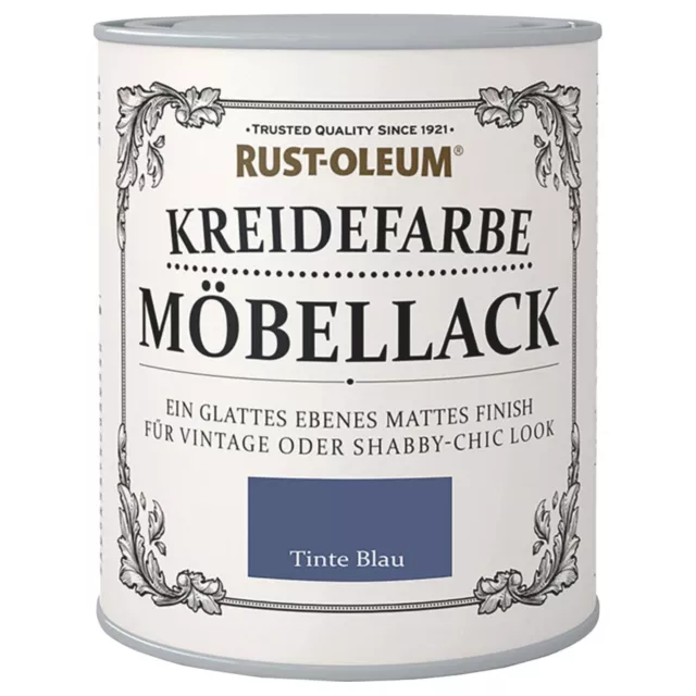 Rustoleum Kreidefarbe Tinte Blau 750 ml Holzfarbe Möbellack Kreidig-Matt Finish