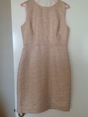 Kate Spade DELLA Dress All That Glitters Blush/Gold Size 10 NWT