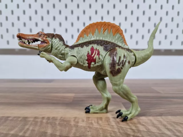 Jurassic World Park Spinosaurus Battle Wounds Hasbro Bashers And Biters Rare