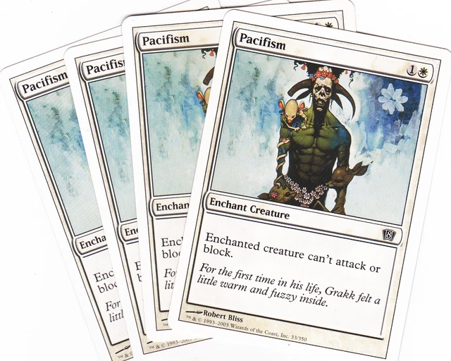 4 X PACIFISM common enchantment from 8th Edition (MTG) 0.99 - PicClick UK