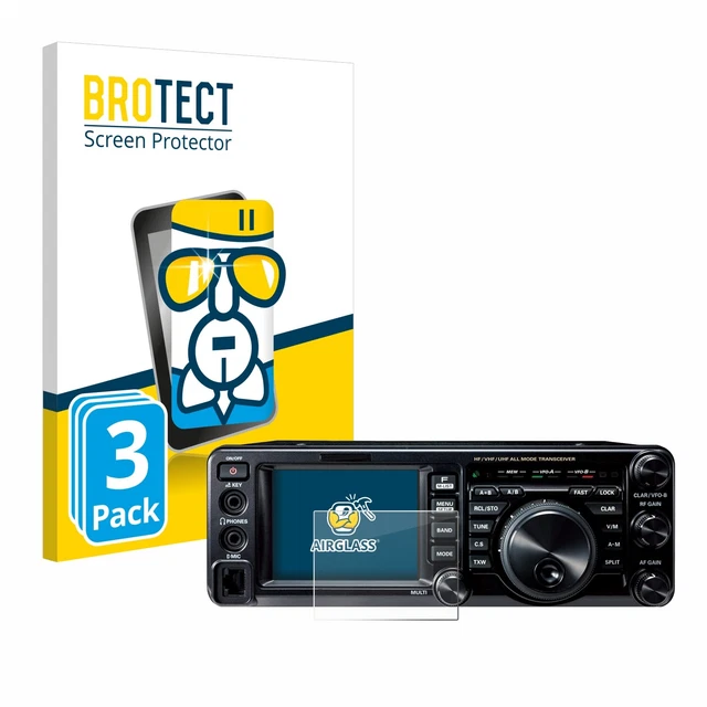 atFoliX Pellicola Vetro per Yaesu FT-DX101D 9H Armatura di
